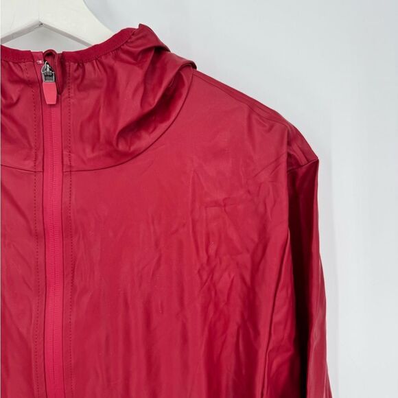 Rains Base Jacket Unisex‎ Red Full Zip Hooded Long Sleeve Waterproof XS/S - Picture 3 of 13